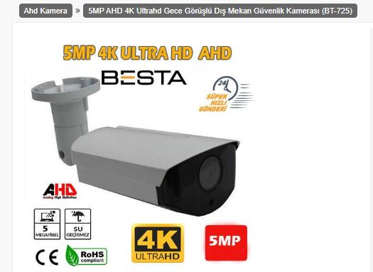 ahd güvenlik kamerası