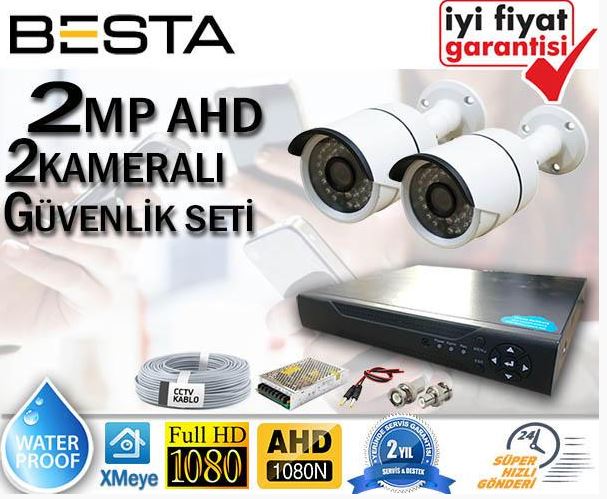 2 kameralı güvenlik sistemi