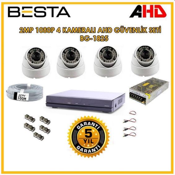 4 kamerali guvenlik sistemi