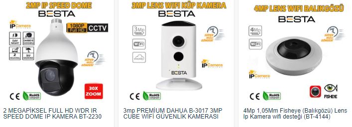 guvenlik kamerasi marka ve fiyatlari