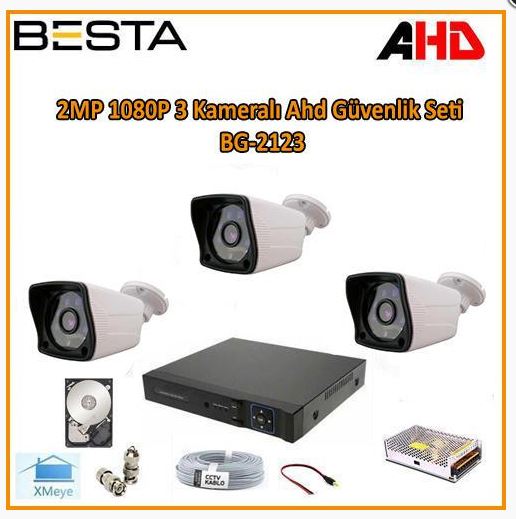3 kameralı guvenlik sistmei