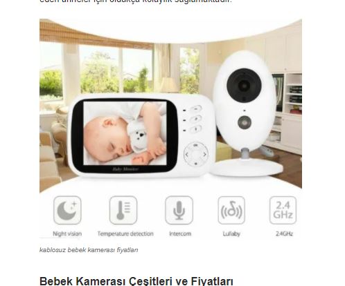 Kablosuz bebek kamerası